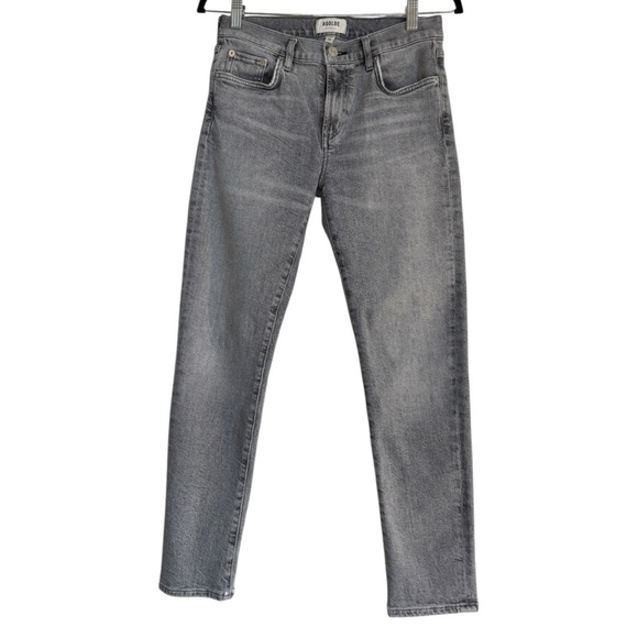 AGOLDE Toni Slim Straight-Leg Jeans Gray Wash Ankle Woman’s Size 26 - Picture 3 of 13